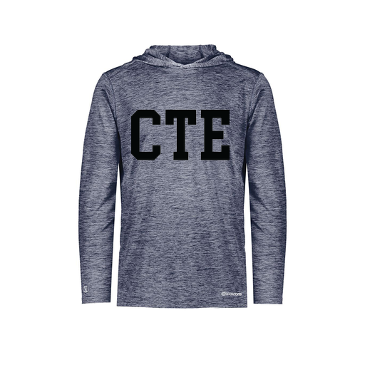 [FOLHCGNV-YS-LOGO1] Decker Youth Charge Hoodie (Youth S, Navy, Logo 1)