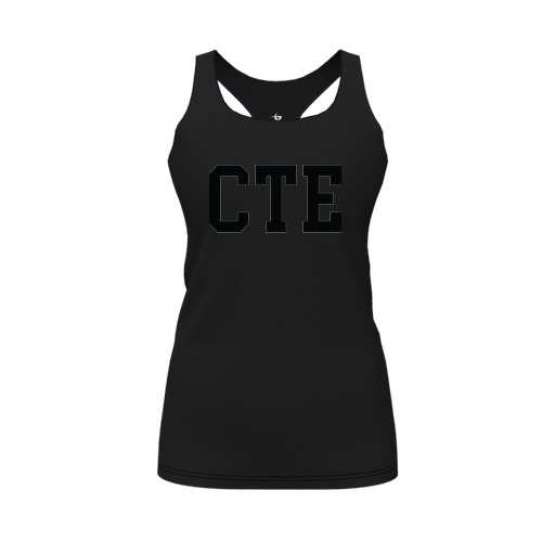 [FT0TRBBK-FYS-LOGO1] Decker Racerback Tank Top (Female Youth S, Black, Logo 1)