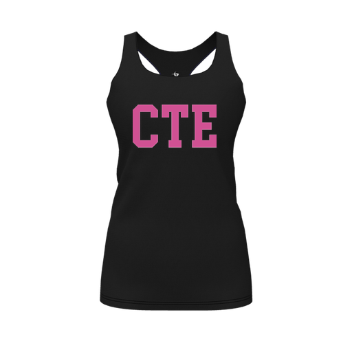 [FT0TRBBK-FYS-LOGO2] Decker Racerback Tank Top (Female Youth S, Black, Logo 2)