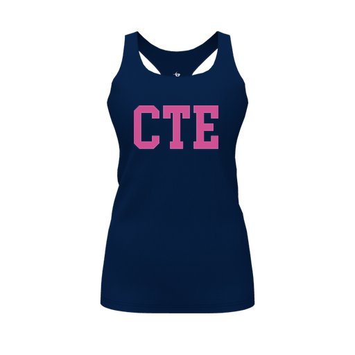 [FT0TRBNV-FYS-LOGO2] Decker Racerback Tank Top (Female Youth S, Navy, Logo 2)