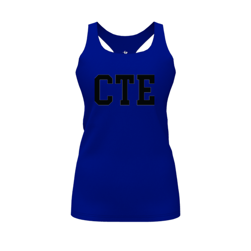 [FT0TRBRY-FYS-LOGO1] Decker Racerback Tank Top (Female Youth S, Royal, Logo 1)