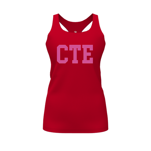 [FT0TRBRD-FYS-LOGO2] Decker Racerback Tank Top (Female Youth S, Red, Logo 2)