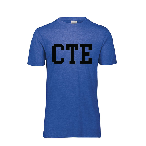 [FTSCUBRY-YS-LOGO1] Decker Youth Tri-Blend T-Shirt - Short Sleeve (Youth S, Royal, Logo 1)