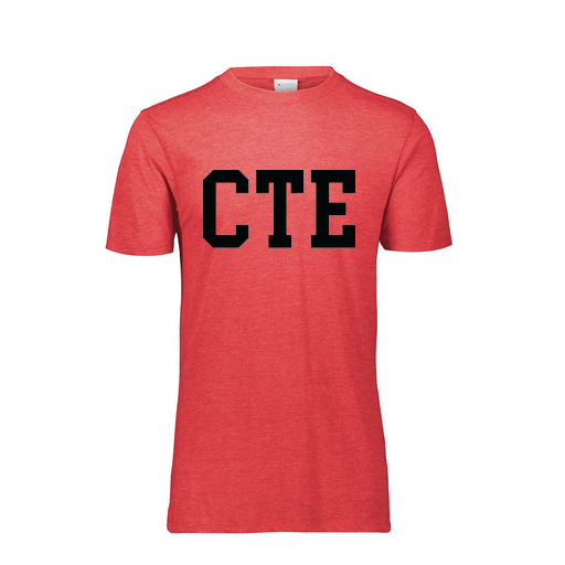 [FTSCUBRD-YS-LOGO1] Decker Youth Tri-Blend T-Shirt - Short Sleeve (Youth S, Red, Logo 1)