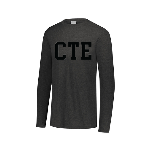 [FTLCUBBK-AXS-LOGO1] Decker Men's Tri-Blend T-Shirt - Long Sleeve (Adult XS, Black, Logo 1)