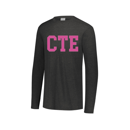 [FTLCUBBK-AXS-LOGO2] Decker Men's Tri-Blend T-Shirt - Long Sleeve (Adult XS, Black, Logo 2)