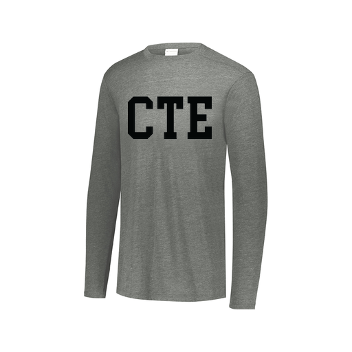 [FTLCUBGY-AXS-LOGO1] Decker Men's Tri-Blend T-Shirt - Long Sleeve (Adult XS, Gray, Logo 1)